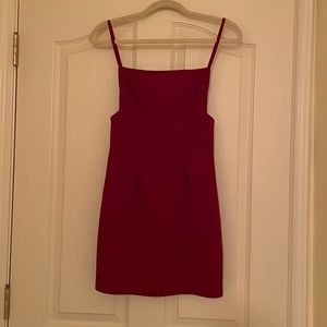 Red cocktail dress